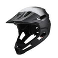 thumbnail image 3 of Casco de bicicleta de cara completa, casco de ciclismo con ventilación, cascos protectores ajustables, gorra para hombres y mujeres, casco de b negro, 3 of 8