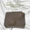 thumbnail image 3 of Sunrise 65"x45" Outdoor Patio Swing Canopy Replacement Cover, Taupe (Cover Only, Frame not Included), 3 of 3