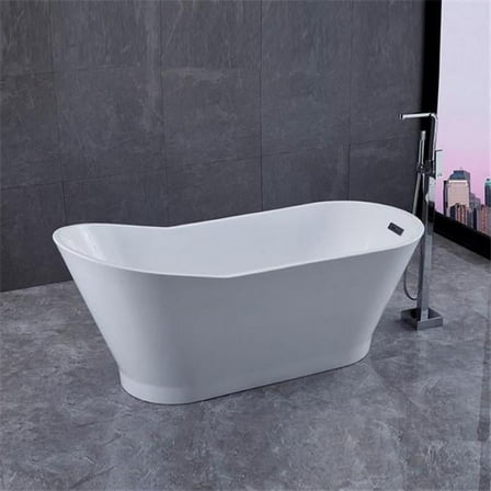 Bellaterra Home BA7529 67 in. Melun Freestanding Bathtub, White