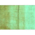 thumbnail image 1 of Ahgly Company Indoor Rectangle Abstract Turquoise Blue Contemporary Area Rugs, 2' x 4', 1 of 4