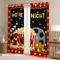 thumbnail image 2 of Manfei Movie Theater Theme Black Out Curtains,Cute Popcorn Curtains Pack of 2 (42x63 Each),Camera Filmstrip Bedroom Curtains For Boys Girls,Ultra Soft Home Decor, 2 of 6