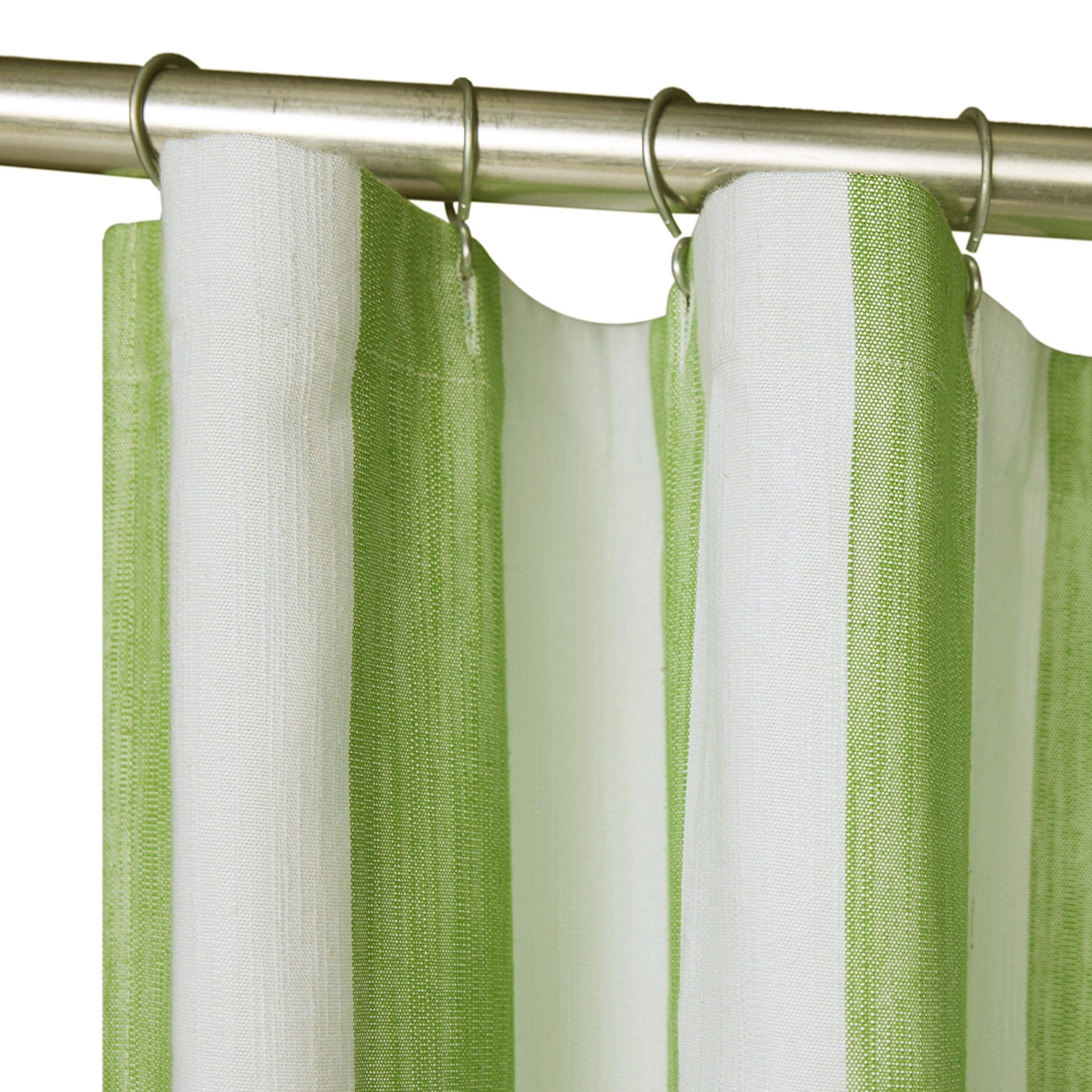 Beautiful Kelly Green Mix & Match Shower Curtain by Drew Barrymore, Cotton & Polyester, 72" x 72"
