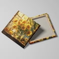thumbnail image 2 of Sunflowers Canvas Wall Art, Framed Sunflower Prints, Spring Summer Wall Decor Aesthetic Floral Pot Decorative Poster Home Décor for Living Room Farmhouse Ready to Hang (16X16 Inches), 2 of 6