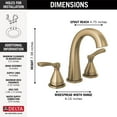 thumbnail image 3 of Delta 35775-Mpu-Dst Stryke 1.2 GPM Widespread Bathroom Faucet - Brilliance Stainless, 3 of 3