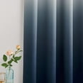 thumbnail image 4 of NICETOWN Ombre Blackout Curtains Gradient Drapes Light Blocking Grommet Thermal Insulated Window Treatment for Bedroom/Living Room, 2 Panels, W52 x L95, White to Navy Blue, 4 of 8