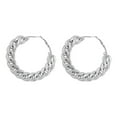 thumbnail image 2 of Wmkox8yii Earrings For Women,Exaggerated Creative Earrings Woman Personality Punk Big Circle Earrings Thick Chain Ear Studs, 2 of 7