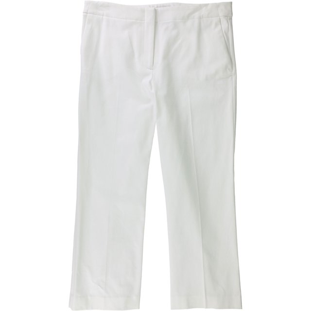 Alfani Pantalones casuales con control de barriga para mujer, blanco, 10 Alfani Pantalones