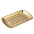 thumbnail image 1 of 1 plato de comida de acero inoxidable., 1 of 3