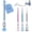 3PCS, variant on 2026 New 6 Pack Of Syringe Shaped Ink Pens, Creative Syringe Shaped Gel Pen for Funny, Novelty Ballpoint Pens for Office Supplies, 0.38mm Black Neutral Pen, Pen Body Color Random