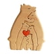 thumbnail image 5 of Rompecabezas de madera de la familia de osos, adorno de escritorio, decoración de mesa para el hogar, juguete educativo 6 osos, 5 of 9