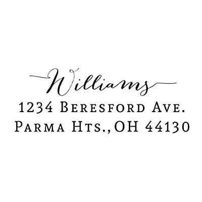 Custom Return Address Stamp Rubber Wedding Designer Custom Return Address Stamp Rubber Wedding Designer Bridal Gift