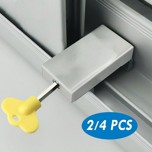 Cerraduras de Seguridad onlyliua 2 para Marcos de Puertas y Ventanas Corredizas con Llave