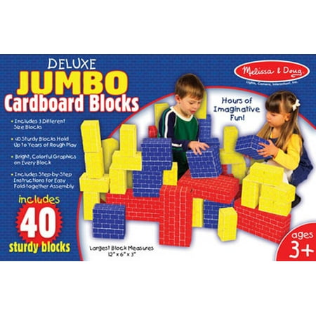 Kapla Building Blocks - Deluxe Jumbo Cardboard Blocks - 40 pc Set