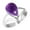 Amethyst, variant on Amber Ring 925 Sterling Silver Handmade Jewelry