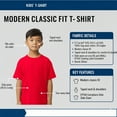 thumbnail image 4 of Gildan Youth Softstyle Midweight T-Shirt Short Sleeve Tee Shirts (Sport Grey, XL), 4 of 8