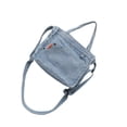thumbnail image 4 of Bolso de hombro de tela retro,Bolso retro de tela azul Bolso de tela retro Bolso de hombro de tela azul Características líderes en su clase, 4 of 8