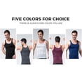 thumbnail image 6 of Mens Slimming Body Shaper Vest Compression Tank Tops Shirts Workout Abs Abdomen Undershirts 3pcs, 6 of 19