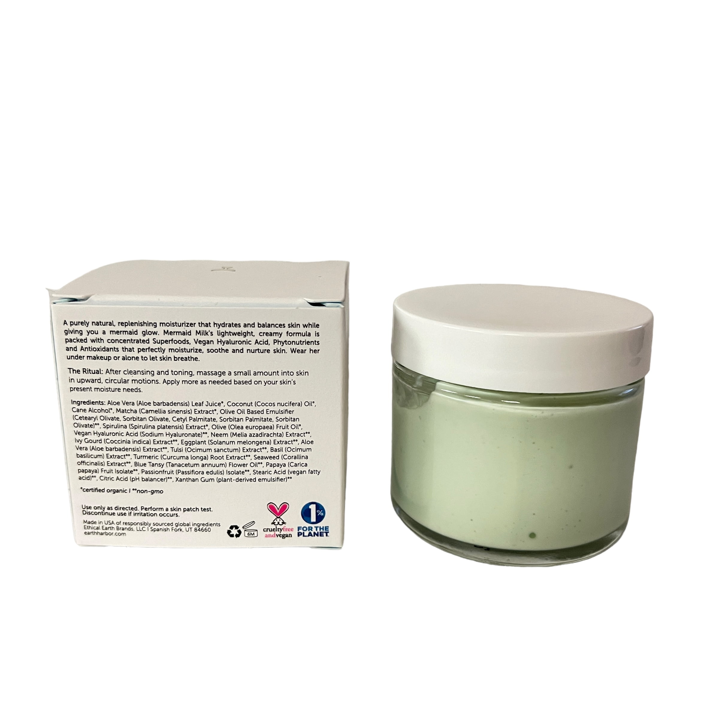 Earth Harbor Mermaid Milk Nutrient Glow Moisturizer Vegan 2oz