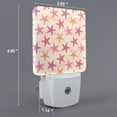 thumbnail image 2 of Pofeuu Starfish Print Night Lights Plug into Wall with Dusk-to-Dawn Light Sensor, LED Nightlight for Bathroom, Adult, Hallway-US, 2 of 7