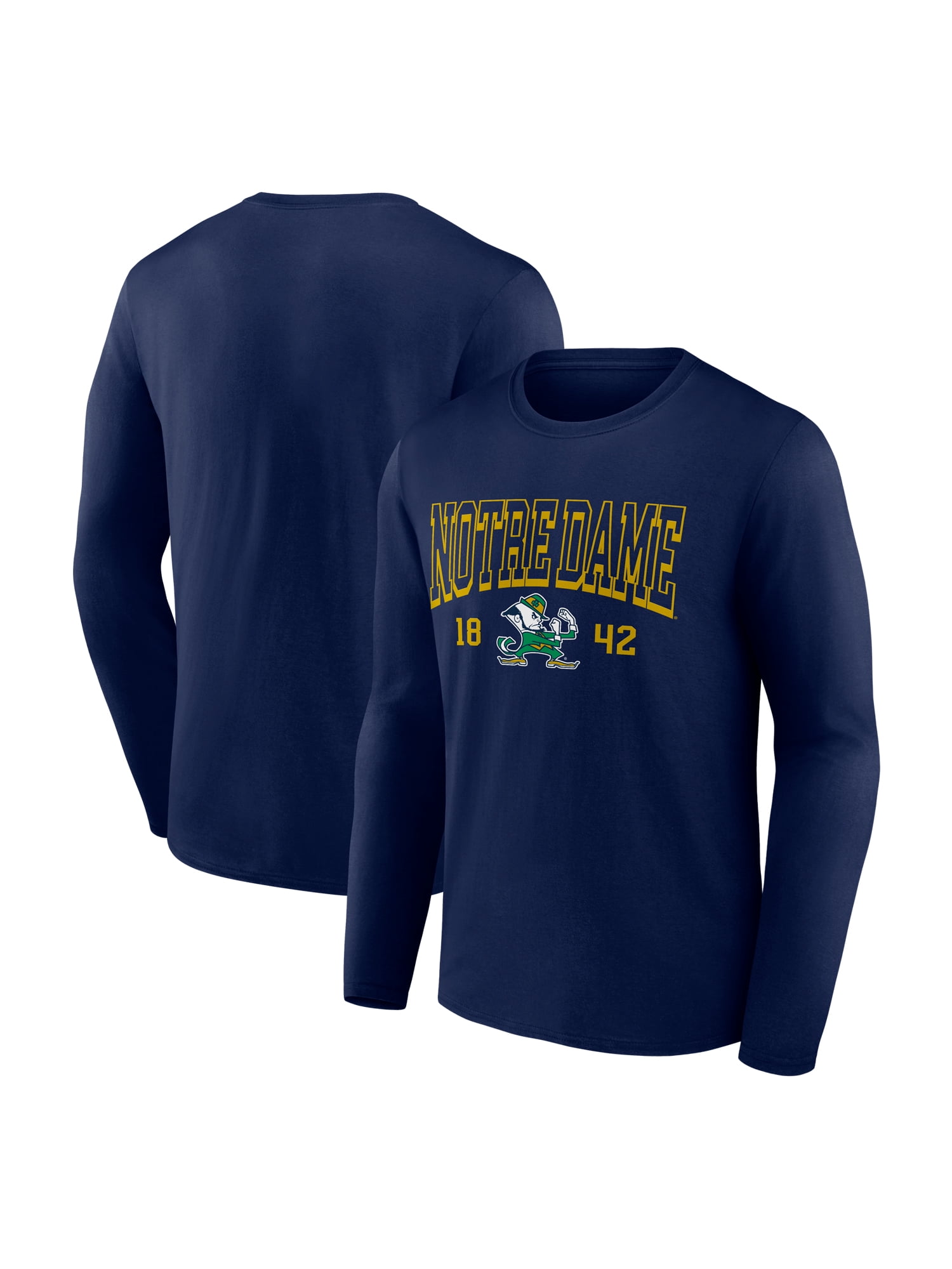 NCAA Notre Dame Fighting Irish Men's Cotton Navy Long Sleeve T-Shirt