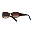 thumbnail image 4 of SA106 Womens Classy 90s Fashion Narrow Oval Plastic Sunglasses Tortoise Brown, 4 of 4