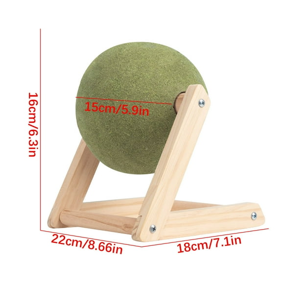 Rascador para gatos con hierba gatera – Juguete triangular de madera para trepar, ideal para gatos de interior.