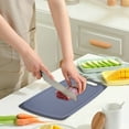 thumbnail image 6 of Plastic Cutting Boards for Kitchen Dishwasher Safe, Extra Large Cutting Board for Meat with Juice Grooves, Easy Grip Handle, Non-Slip, with Grinding Area, 6 of 8