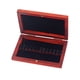 thumbnail image 1 of Yuarrent Redwood Oboe Reed Case con forro Cajas de cañas de pescar Apariencia recubierta Almacenamiento protector Capacidad de 10/12 piezas Accesorios para instrumentos musicales 12 Stück, 1 of 6