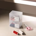 thumbnail image 3 of Ovzne Terrace Storage Box Shoe Storage Box Frosted Transparent Buckle With Cover Card Storage Box Needle And Thread Small Items Sorting Box Large Capacity Storage Box On Clearance, 3 of 3