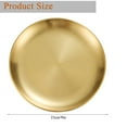 thumbnail image 2 of 5Pcs 9 Inch Gold Stainless Steel Round Plate, Metal Camping Plates, Stainless Steel Plates, Reusable Metal Dinner Plates for Outdoor Picnic Camping, 2 of 7