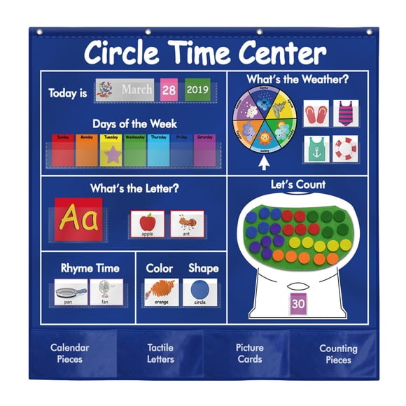 Calendario del gráfico del tiempo CUTICAT Aprendizaje gráfico educativo