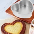 thumbnail image 4 of Heart Baking Pan Non Stick Surface 2Pcs Home Bakers Silver 15.30X14.80X5.30CM, 4 of 9