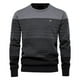 thumbnail image 1 of Suéter con cuello redondo para hombre, suéteres informales suaves para hombre, suéteres clásicos con borde acanalado Fridja  hjk1173, 1 of 3