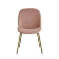 thumbnail image 3 of Colton Dining Chairs Grey PU Leather Acrylic Leg Armless, 3 of 8