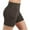 Brown, variant on Mwjwdo Yoga Shorts with Pockets for Big Girls High Waisted Biker Shorts Kids Hide Tummy Running Work Gym Tight Pants Athletic Shorts Hot Pink 12 Years