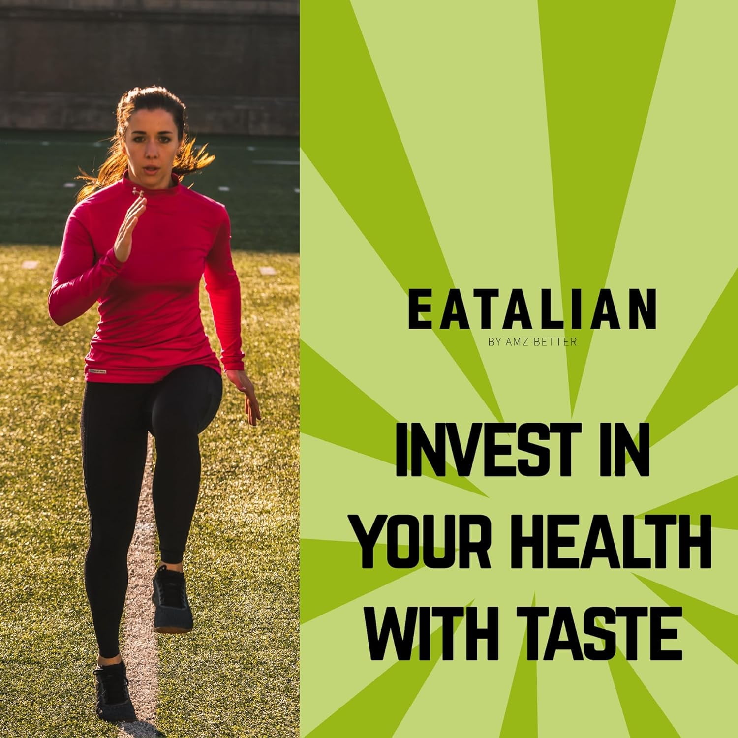 EATALIAN by AMZ BETTER Protein Cream, 17.63 oz/ 500 gr, Pistachio Paste with 94 g of Proteins, Made in Italy, Sweet and Unique, Taste Ideal on Bread and Excellent for Dubai Chocolate