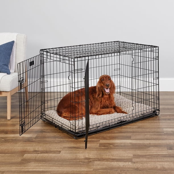 MidWest iCrate Double-Door Folding Dog Crate with Divider Panel