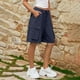 thumbnail image 3 of MKLEKYY Pantalones Cortos Holgados E Informales para Mujer, Cómodos, con Cinco Divisiones y Bolsillos Elásticos., 3 of 4
