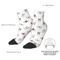 thumbnail image 6 of Fuzoiu Bbaseball Dog Print Adult Socks, Crew Moisture-wicking Socks, Unisex Cushion Crew Socks,Casual Sports Ankle Socks, 6 of 7