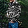 thumbnail image 2 of Men‘s Winter Fleece Pullover Sweatshirt Jacket Button Collar Warm Sweater Coat, 2 of 6