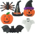 thumbnail image 3 of ReTeiv Hangs Halloween Flower Hanging Spider Wall Hanging Witch Hat Hanging Ornaments Hanging Ghost Pendant, 3 of 3