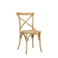 thumbnail image 3 of SAFAVIEH Franklin X-Back Bistro Rustic Chairs, Weathered Oak, Set of 2, 3 of 6