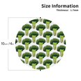 thumbnail image 2 of Vsdgher Cute Broccoli Print Leather Coasters for Drinks, Durable Drink Coasters 4 Set for Tabletop Protection, Luxurious Home Décor and Housewarming Gift-Round Shape, 2 of 6