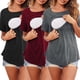 thumbnail image 3 of Camisas de Maternidad Yuyangstore Ropa de Extractor de Leche Lactancia Negro Rojo Gris M, 3 of 8