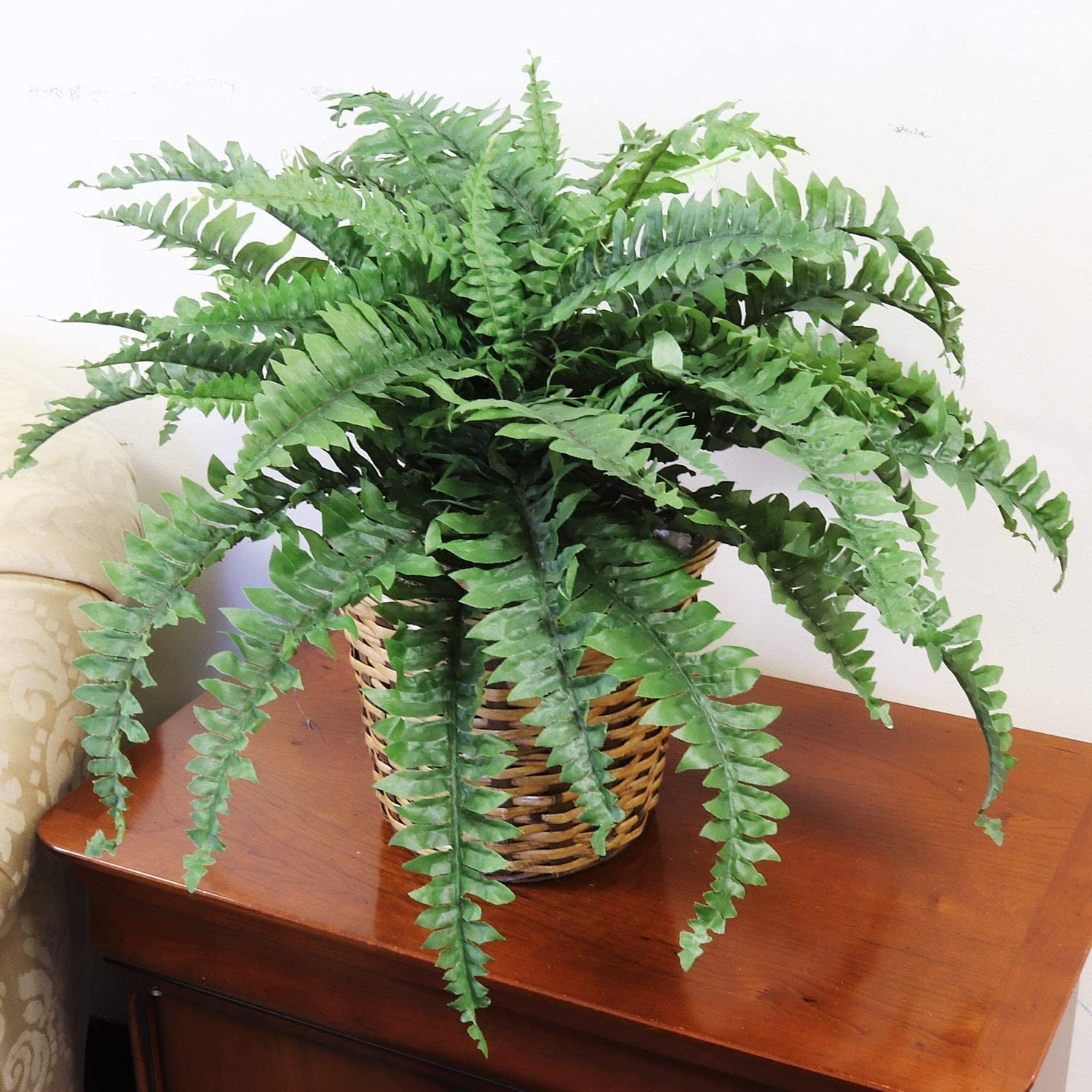 Larksilk Boston Fern Artificial Plants Fake Silk Indoor or
