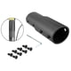 thumbnail image 4 of Dispositivo de Tubo de extensión de scooter eléctrico Cola Soporte de poste de elevación de manillar Flexible Negro, 4 of 8