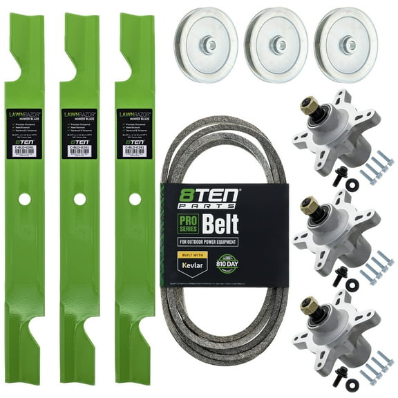 8TEN Blade Spindle Belt Kit for Toro Timecutter 60-inch 115-9649-03 139-3214 MK1013921