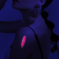 thumbnail image 4 of 12 hojas de maquillaje temporal de neón que brillan en la oscuridad, luz negra UV para suministros de fiesta para mujeres, 4 of 5