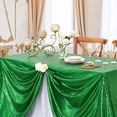 thumbnail image 4 of Mantel B-COOL verde con lentejuelas navideñas, 228 x 335 cm, rectangular, 4 of 7