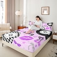 thumbnail image 3 of Erosebridal Snooker Billiards Full Size Sheets 4-Piece for Boys Girls,Kids Teens Sport Theme Glitter Print Bed Sheets,Microfiber Bedroom Decor, 3 of 5